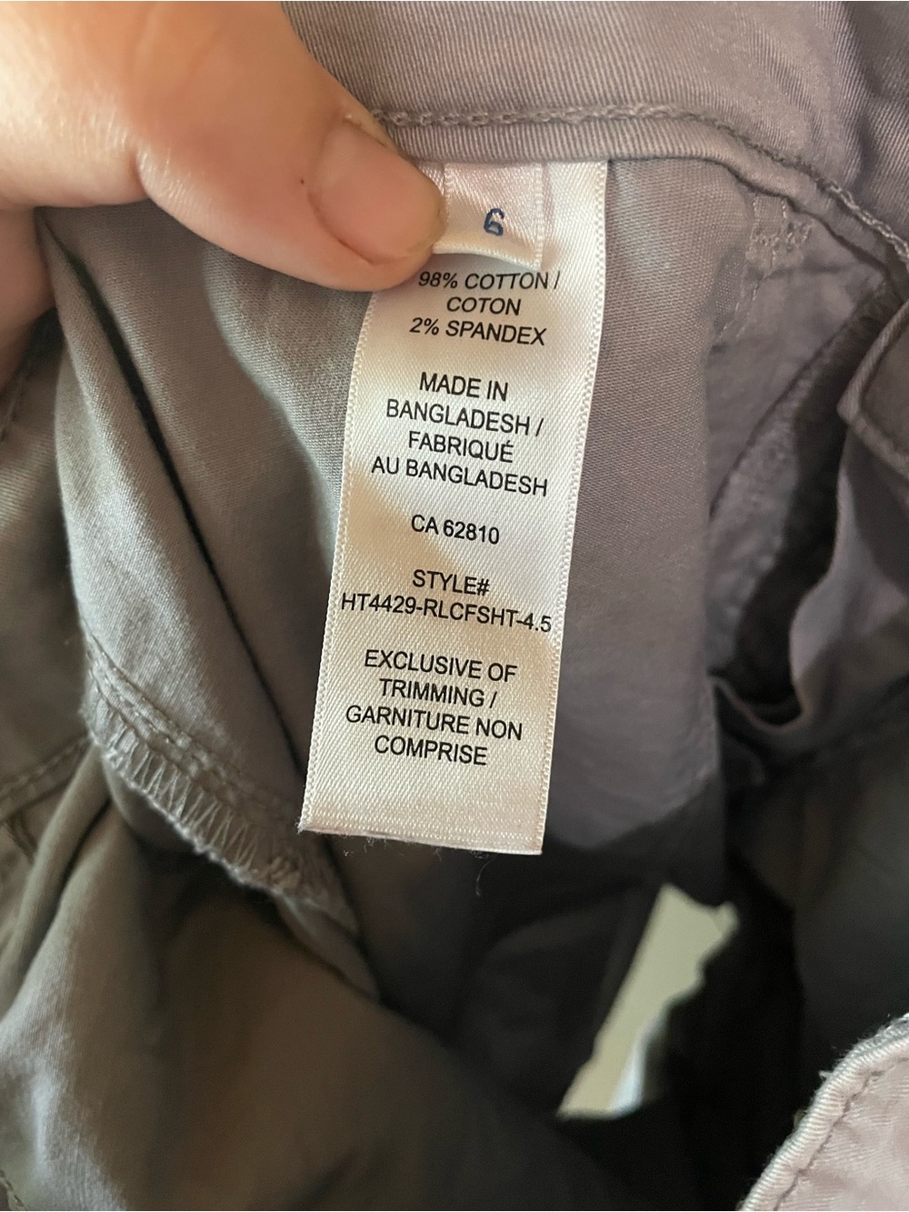 Ricki’s | Grey Cargo Like Shorts - Picture 3 of 5